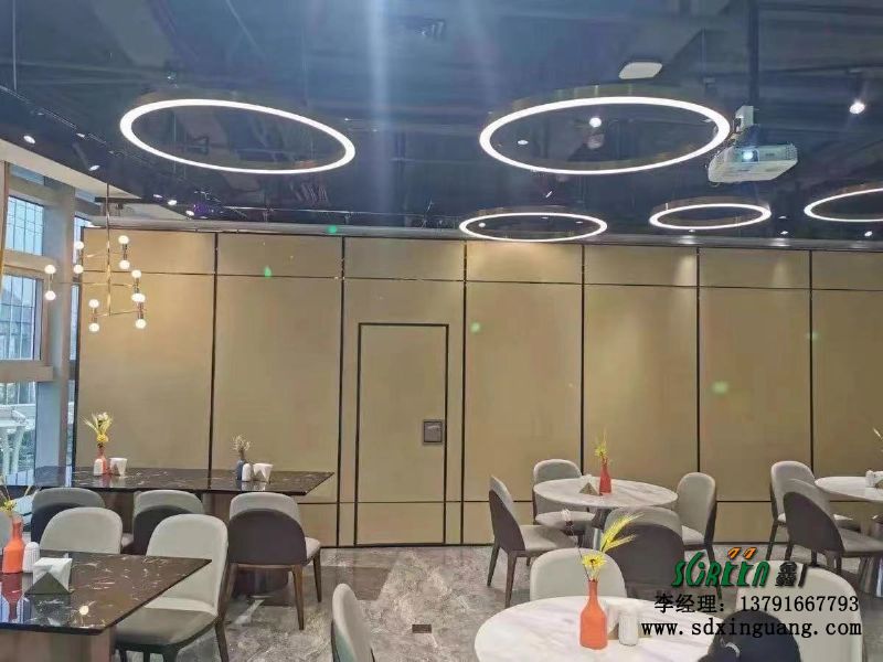 濰坊酒店活動隔斷墻飯店包廂,移動折疊推拉隔斷