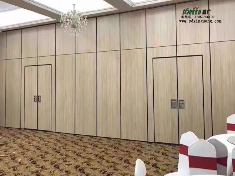 山東鑫廣活動隔斷 飯店包廂 辦公室隔音屏風折疊推拉門移動隔斷墻