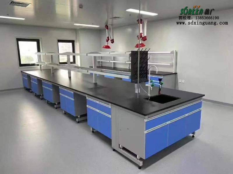 山東實驗臺廠家實驗室家具鋼木化驗臺供應