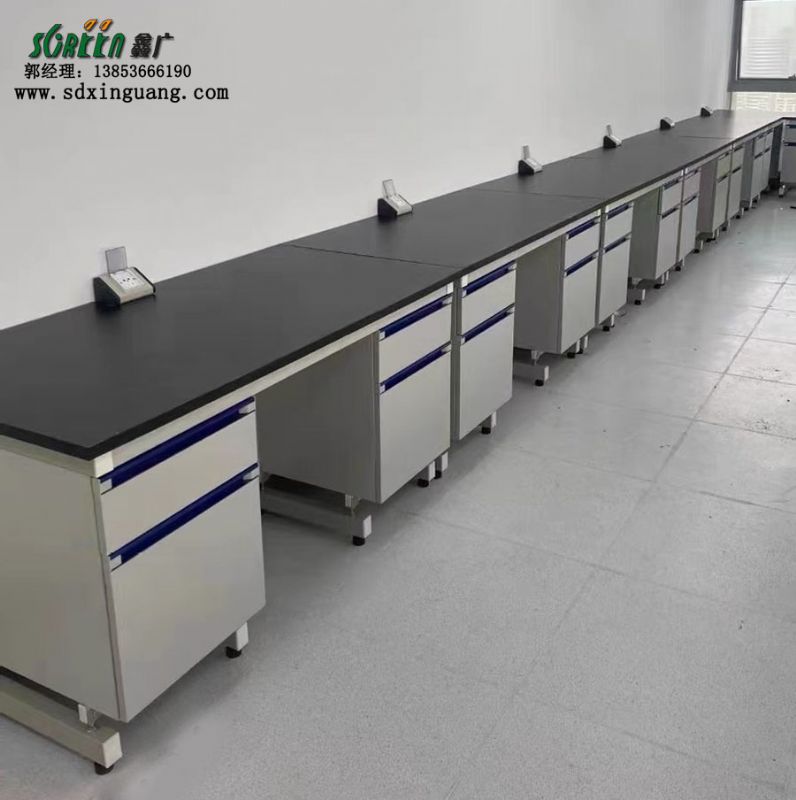 山東鋼木實驗臺 實驗室工作臺生產 防腐理化板邊臺