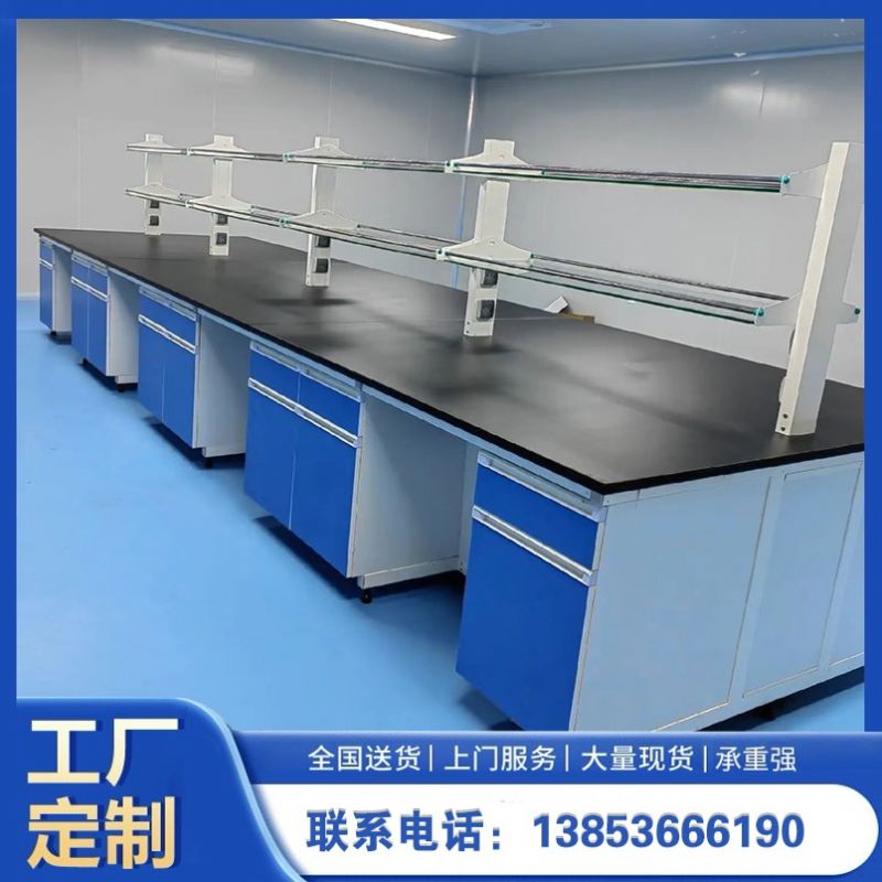 山東實驗臺廠家鋼木邊臺實驗室通風櫥柜供應